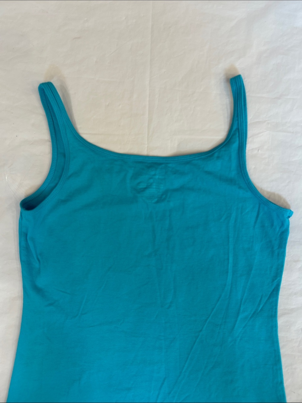 New York & Company Teal Slim-Strap Tank Top - Picture 6 of 9